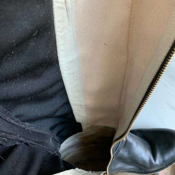 Michael Kors black tall riffing boots sz 8 womens - Picture 7 of 9